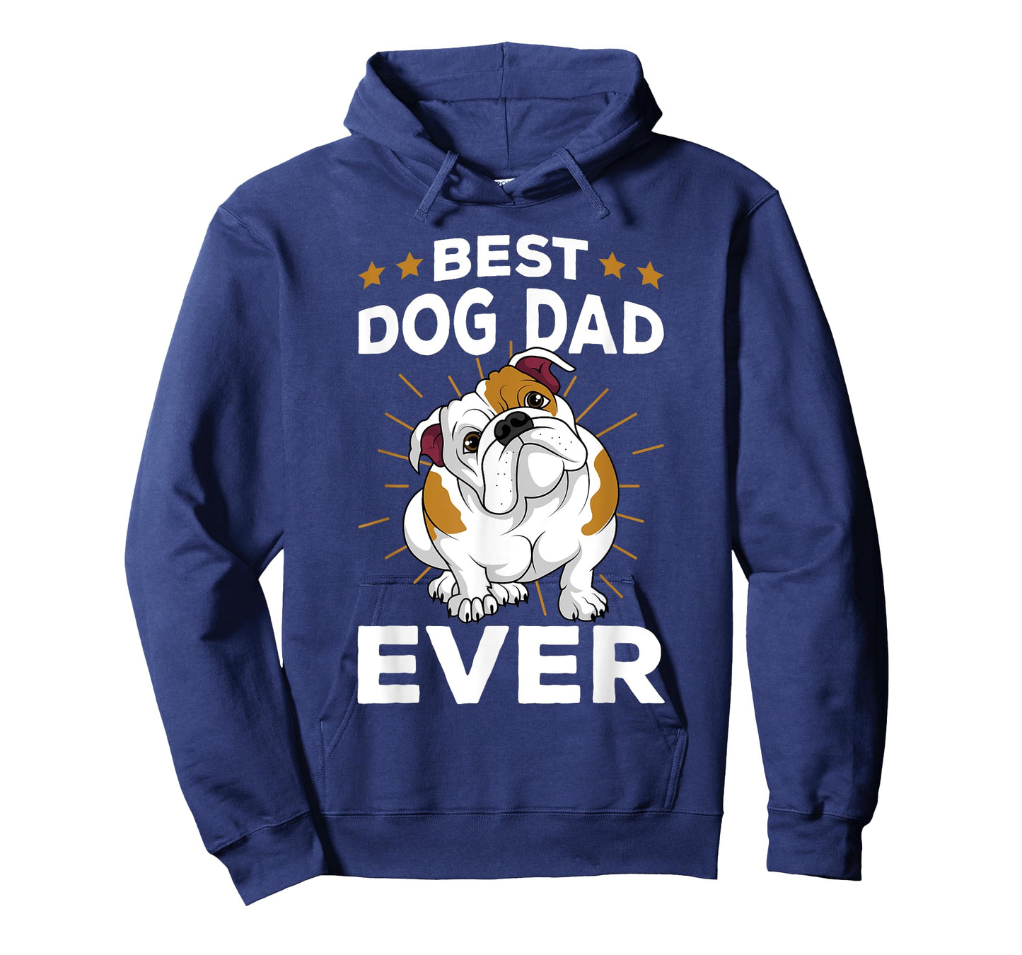 Best Dog Dad Ever Funny English Bulldog Mens Gifts T-Shirt