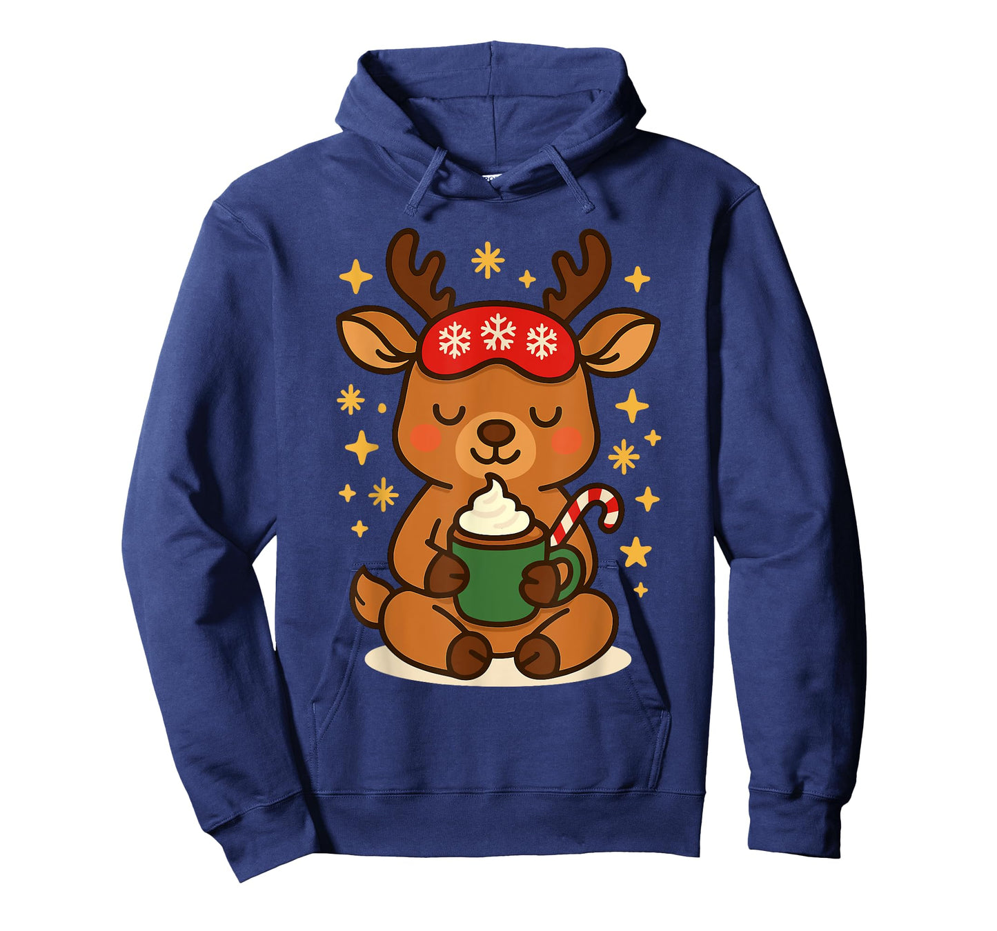 Reindeer with Cocoa โ Cute Christmas Winter Design T-Shirt