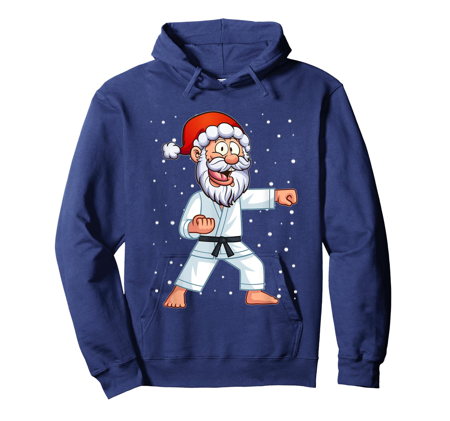 Funny Santa Hat Christmas Karate Kids Shirt For Boys