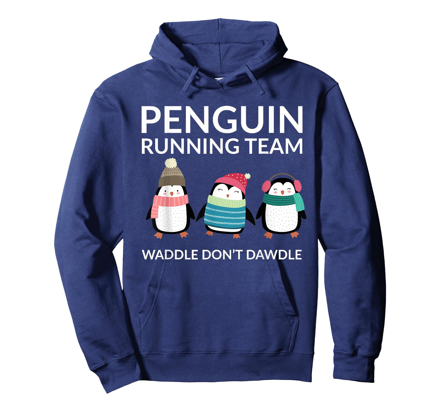 Penguin Running T-Shirt Funny Team Group Waddle Gift T-Shirt