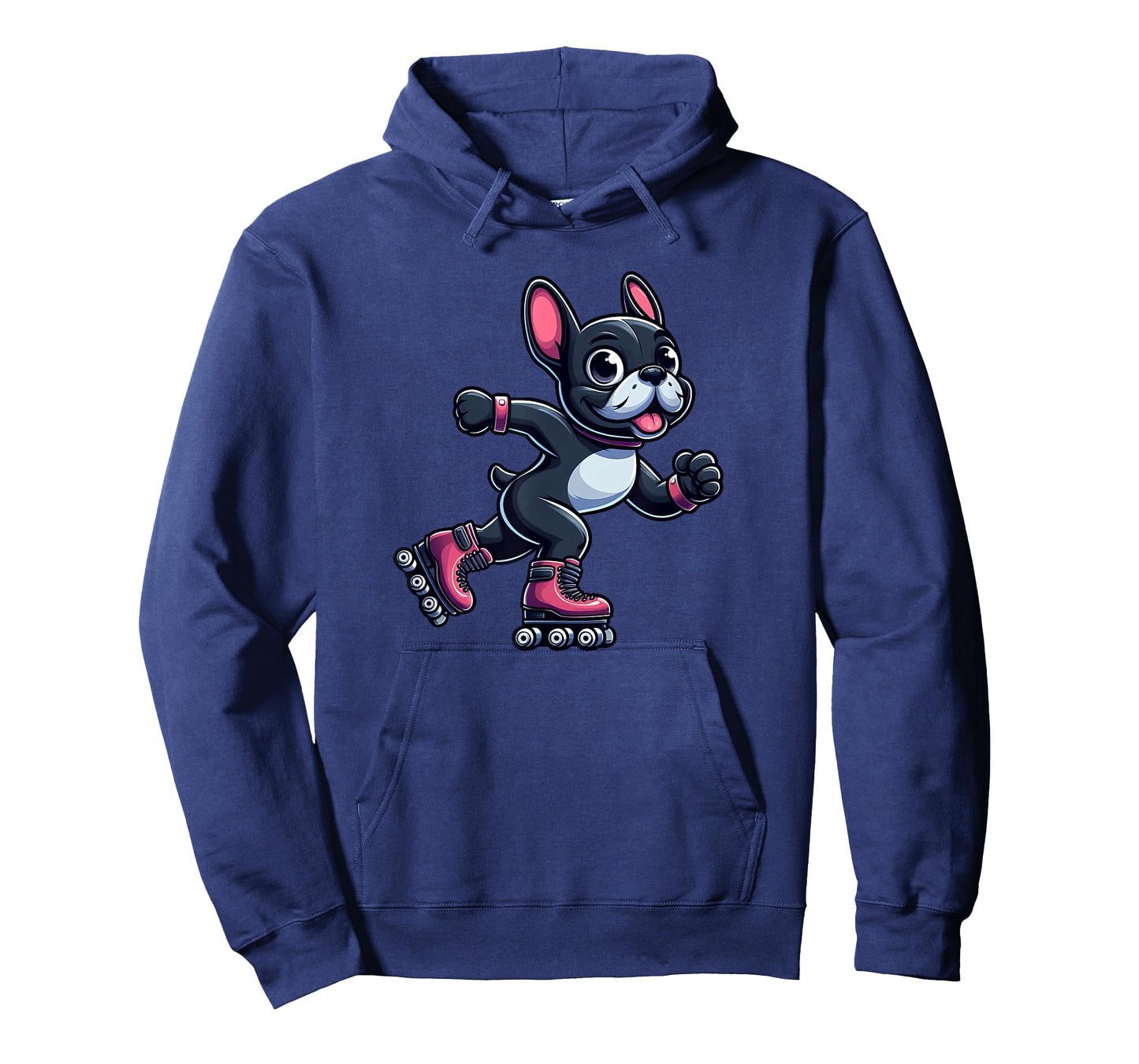 French Bulldog Roller Skating Dog Funny Skater Men Women Girls Kids T-Shirt