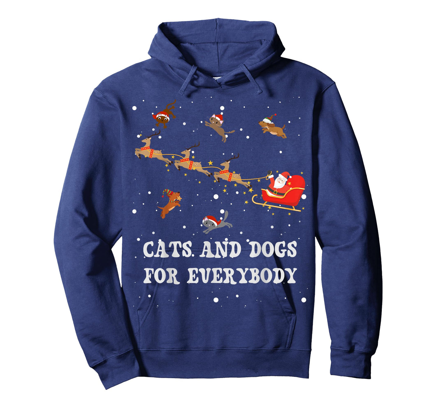 Dogs For Everybody Funny Dog Lovers Christmas T-Shirt