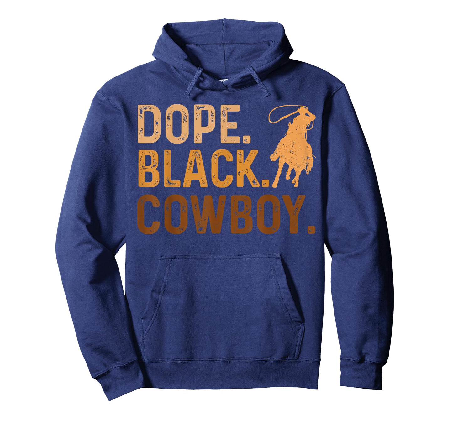 Dope Black Cowboy Melanin Black African Vintage Rodeo Cowboy T-Shirt