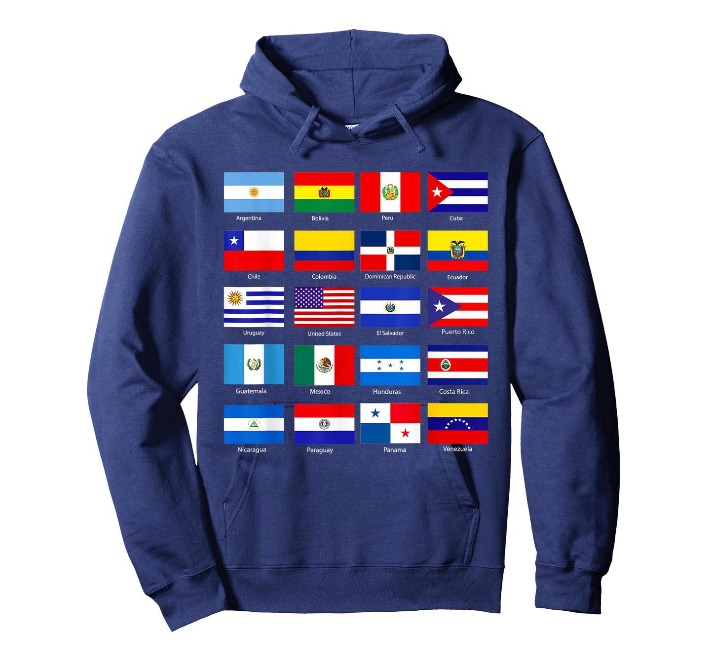 Hispanic Heritage Month 2022 National Latino Countries Flag T-Shirt