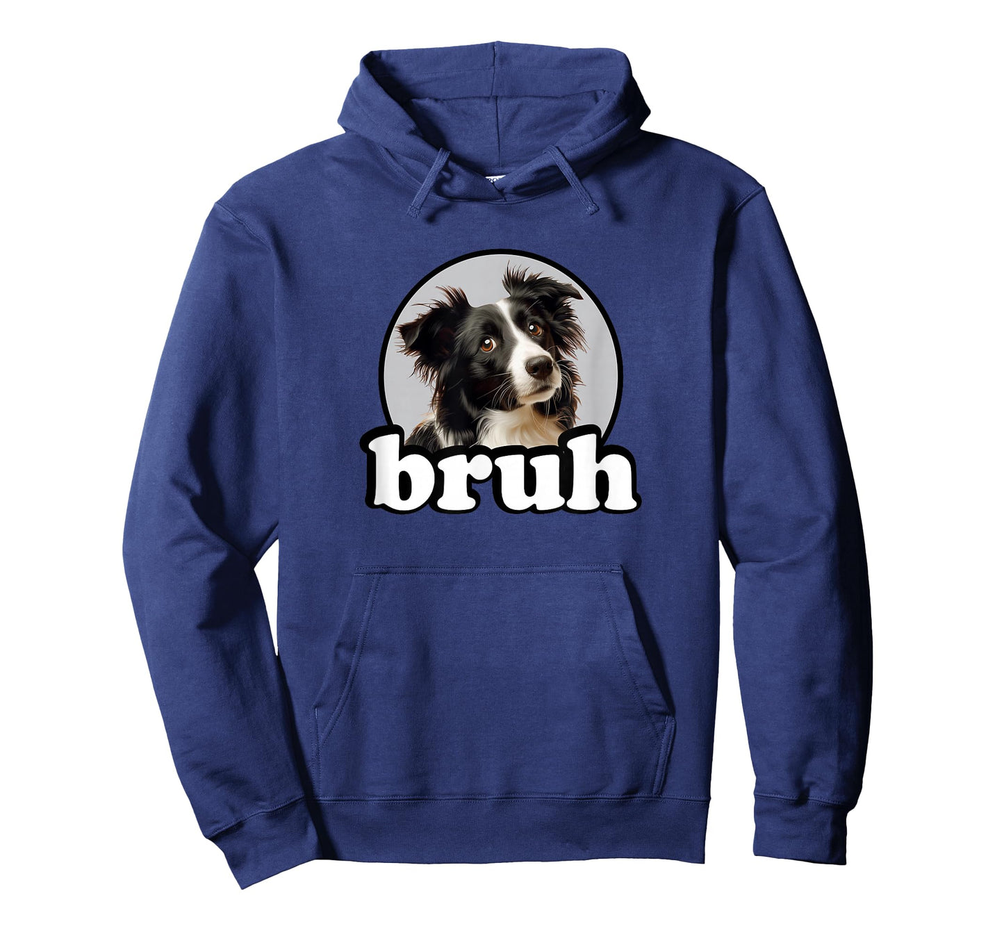 Mens Womens Kids Bro Bruh Black & White Border Collie Lover T-Shirt
