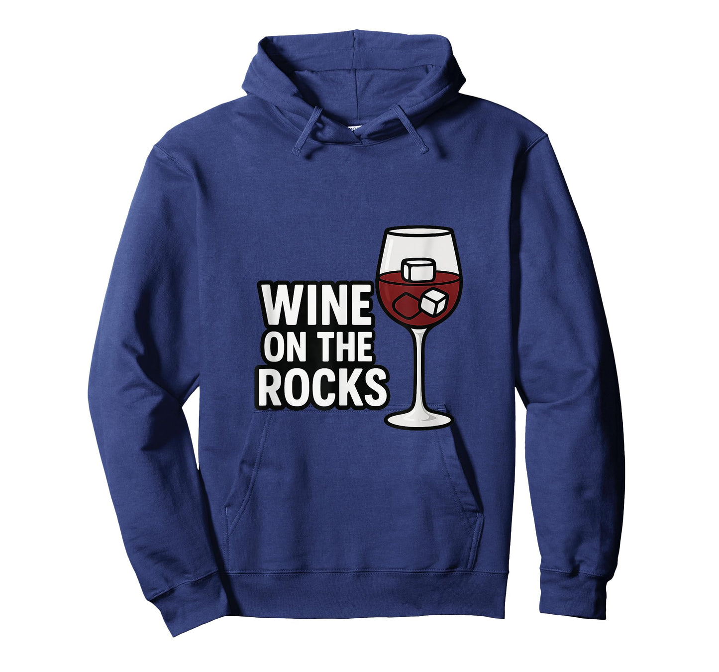 Funny Wine Lover Graphic Tee โ Wine on The Rocks T-Shirt