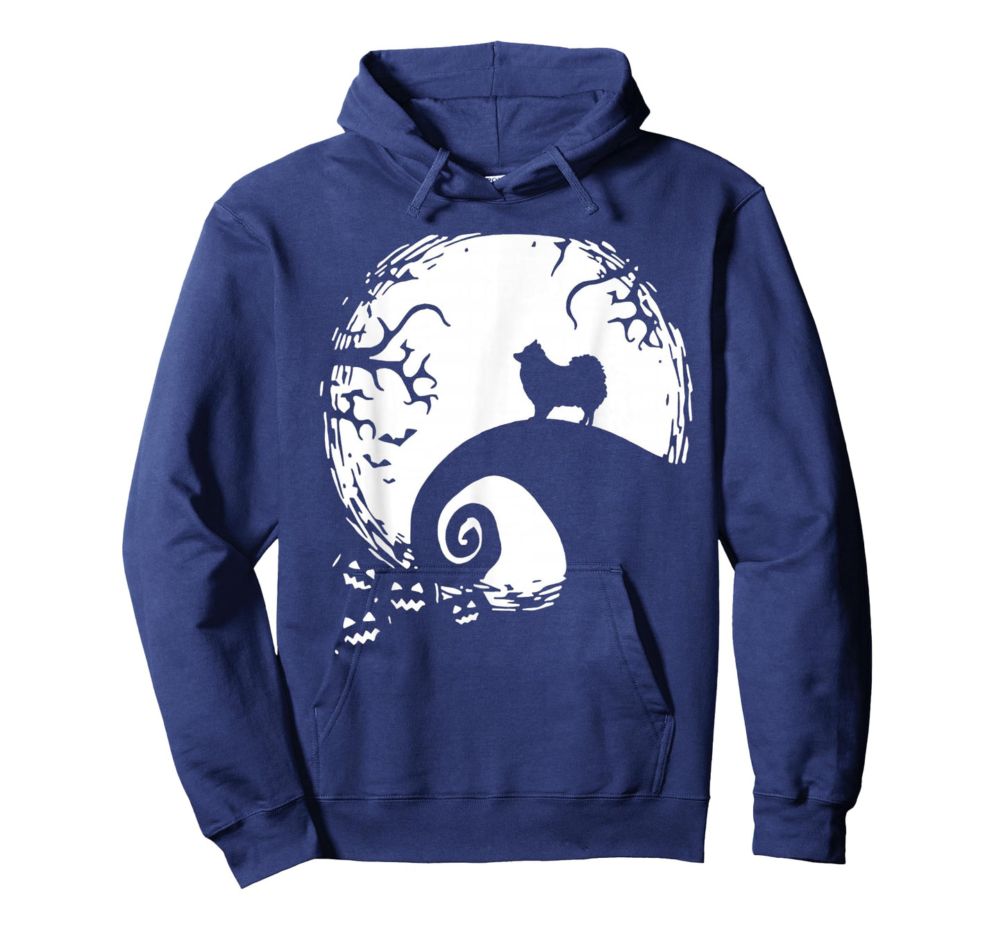 Pomeranian with Moon Halloween T-Shirt