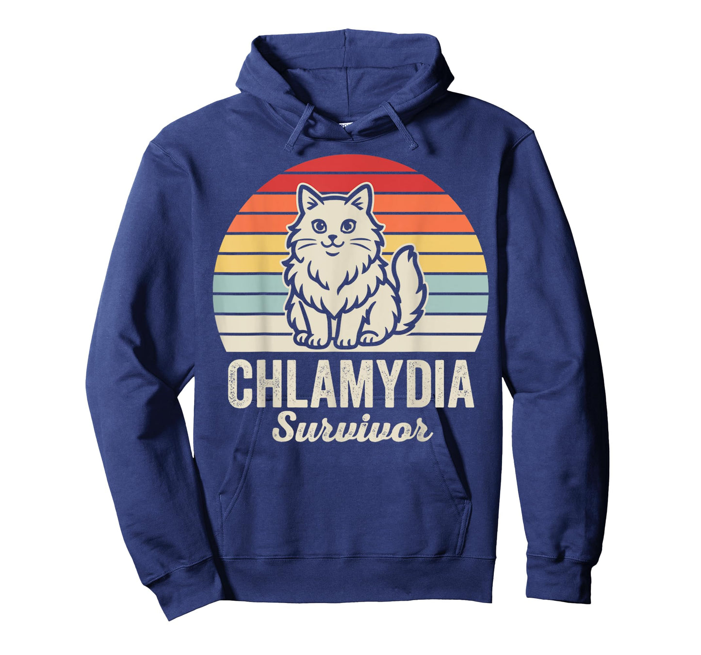 Chlamydia Survivor Funny Cat Design T-Shirt