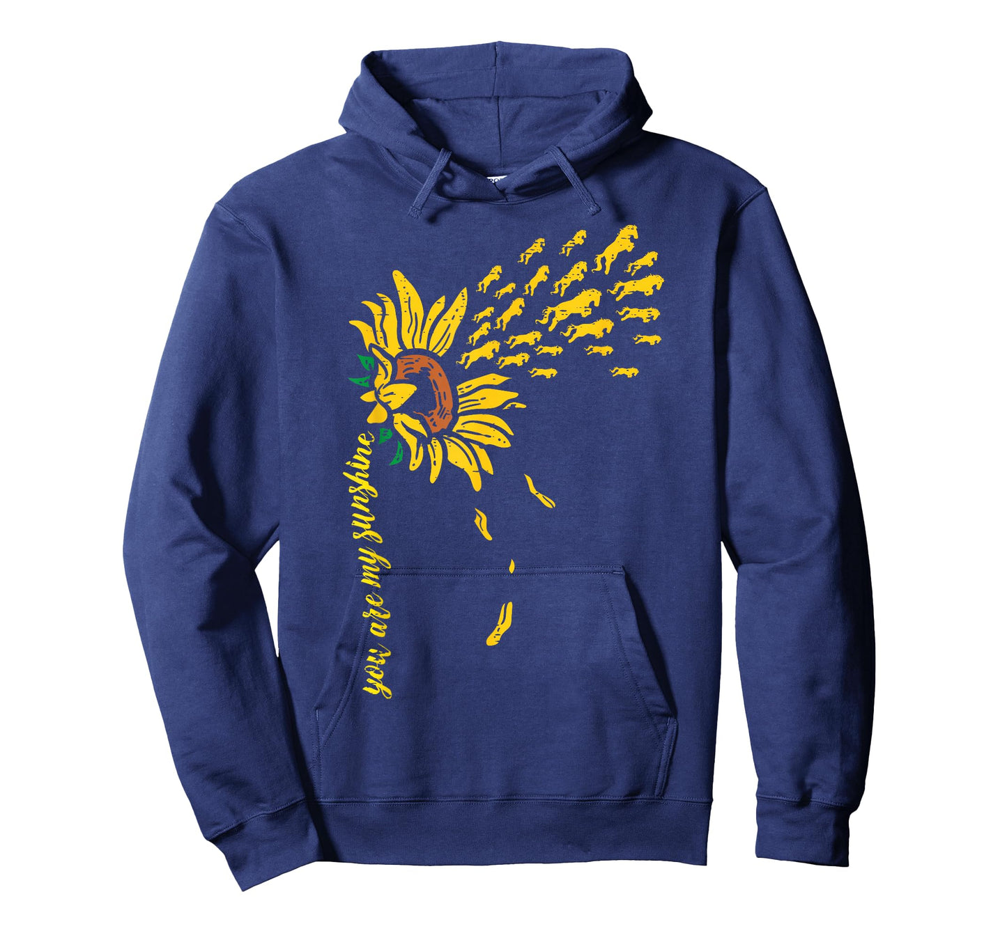 Sunflower Sunshine Horses Cute Flower Animal Men Women Kids T-Shirt