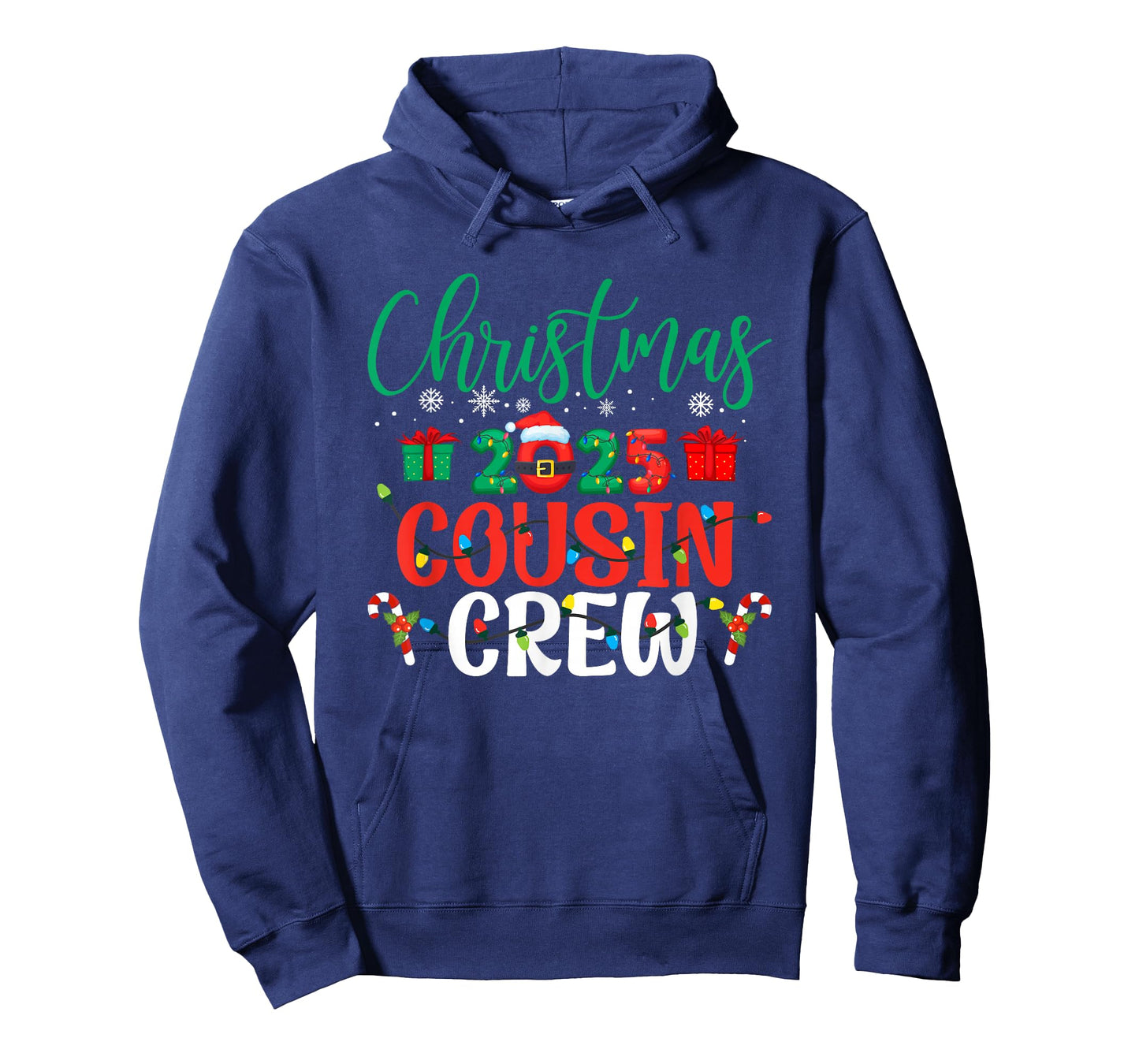 Christmas 2025 Cousin Crew Funny Matching Family Group Xmas T-Shirt