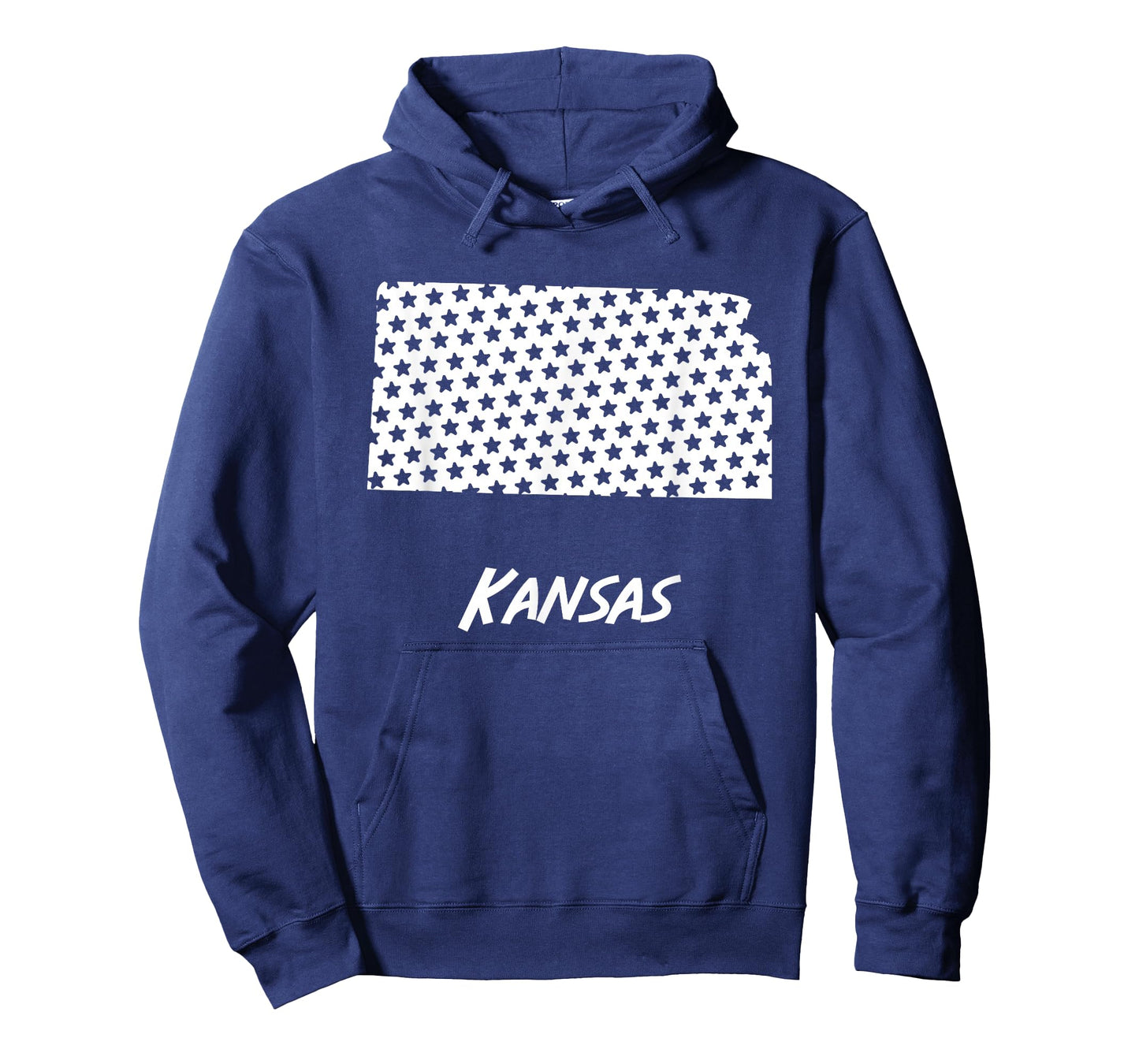 Kansas USA State Outline Stars Vintage Retro Design T-Shirt