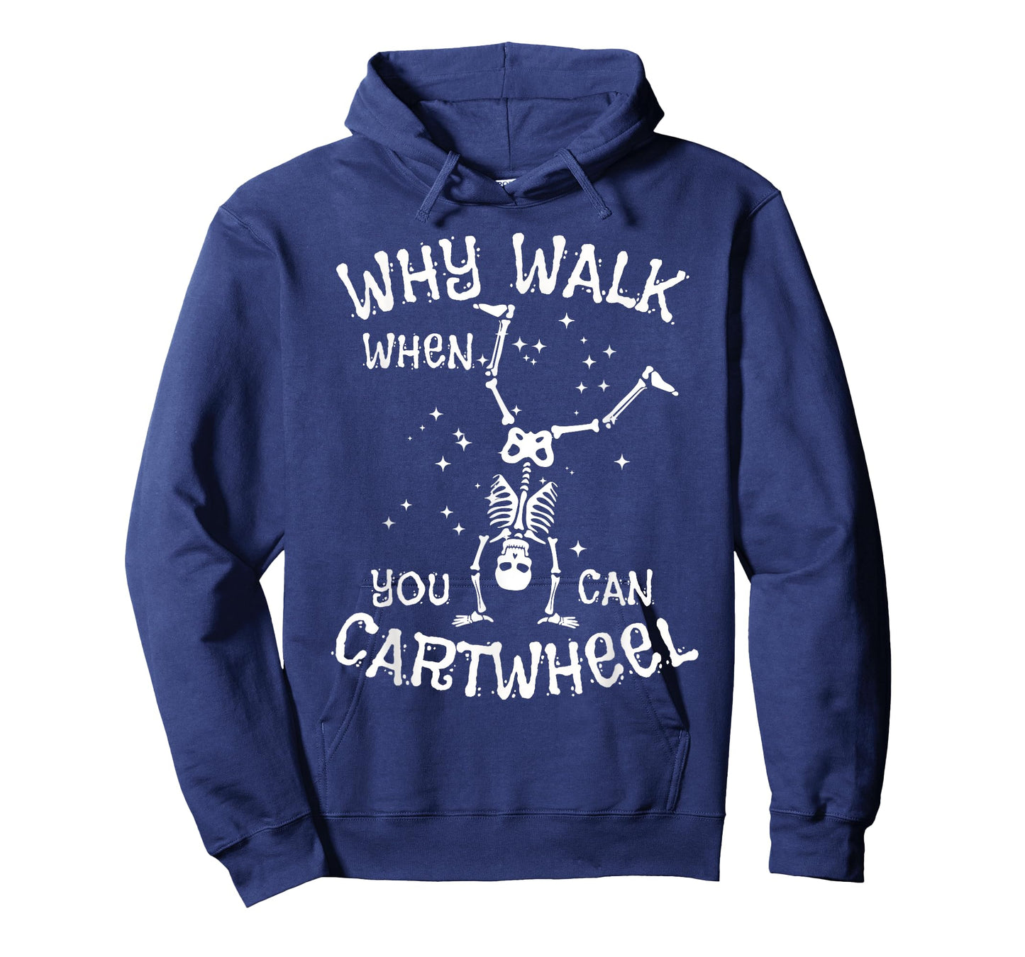 Cartwheel Gymnast Skeleton Funny Halloween Gymnastics Girls T-Shirt
