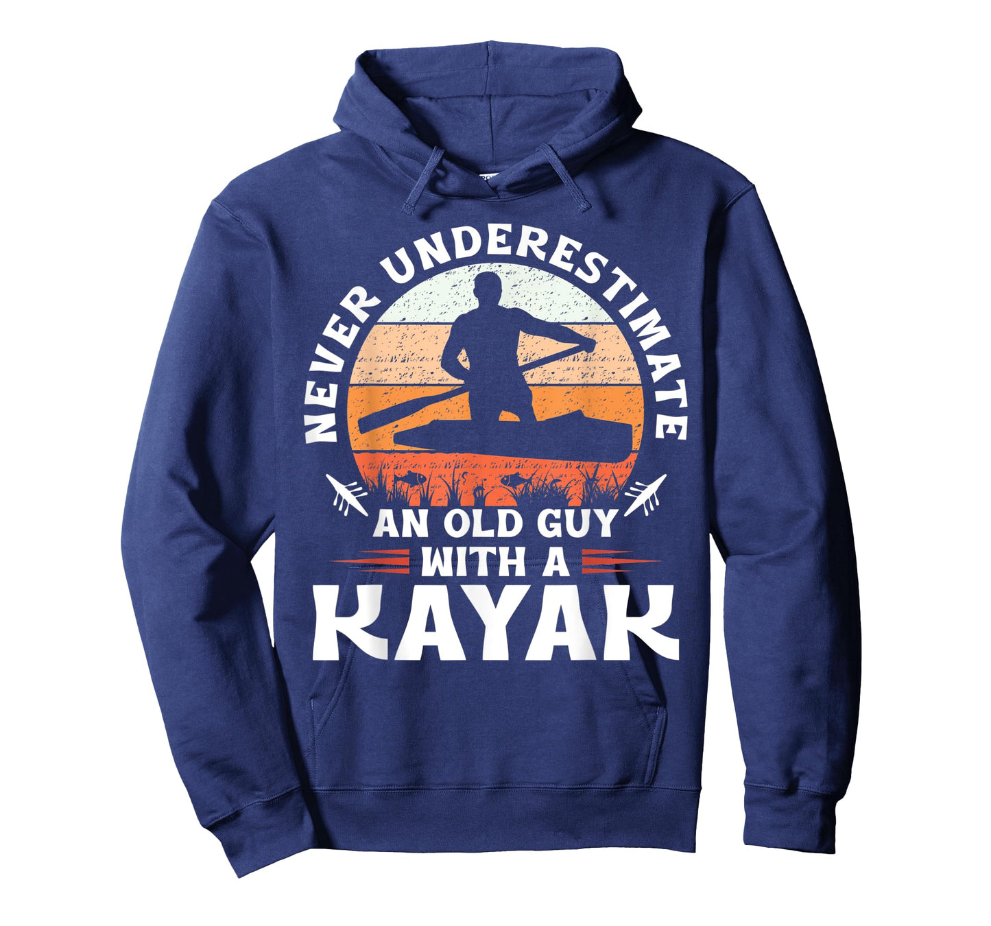 Never Underestimate an Old Guy With a Kayak T-Shirt