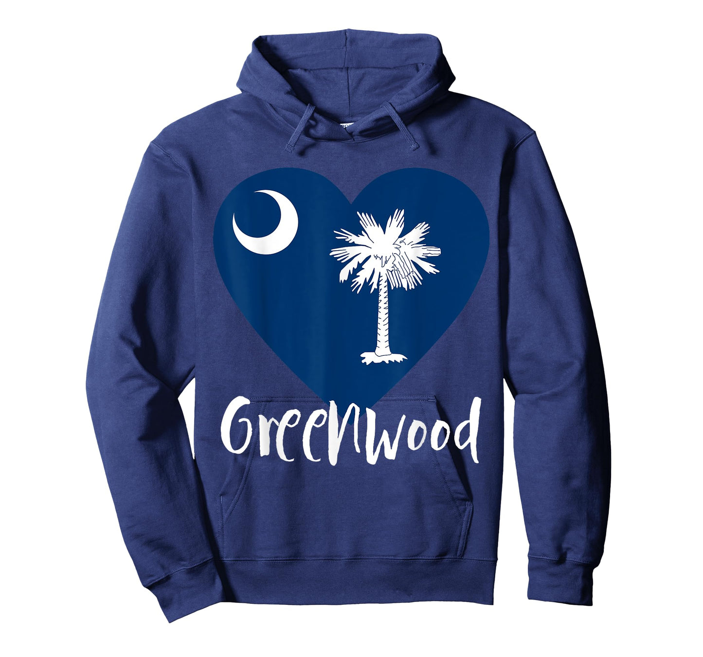 I Love Greenwood South Carolina City SC Flag Heart T-Shirt