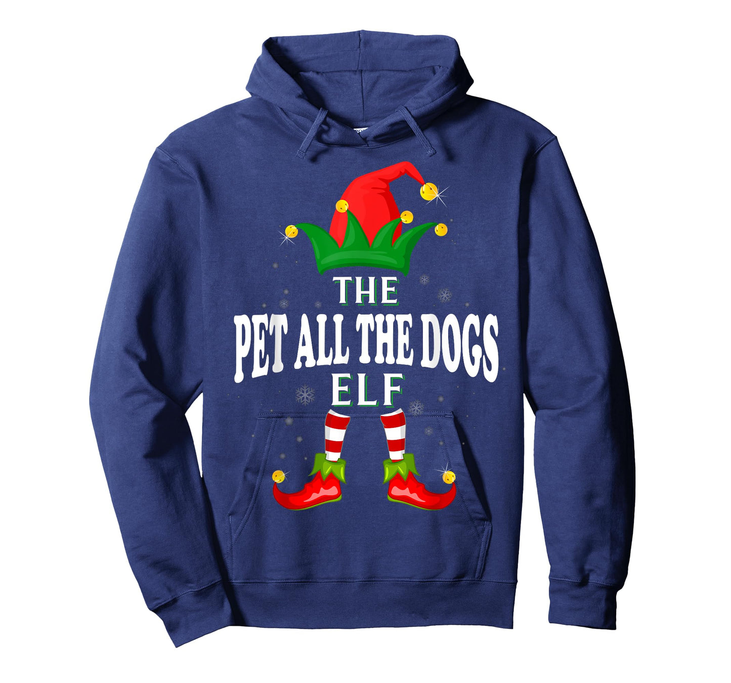 Xmas Pet All The Dogs Elf Family Matching Christmas Pajama T-Shirt