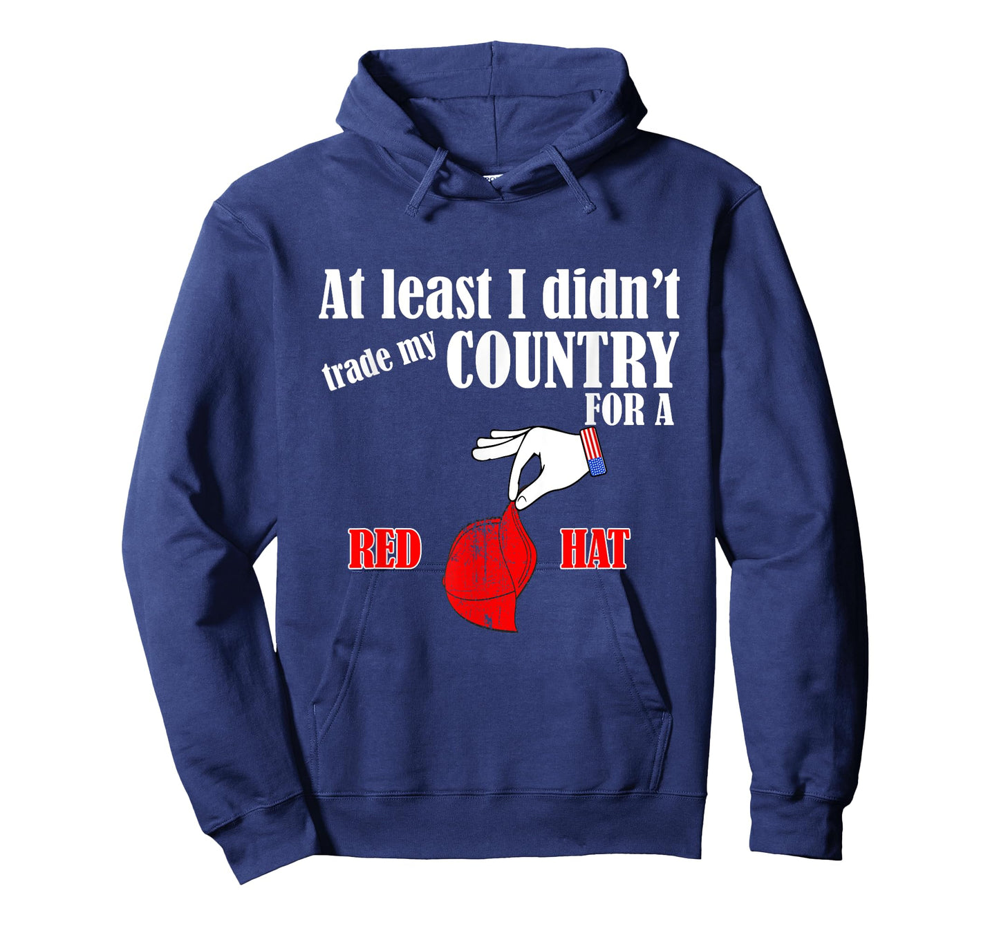 Funny Pro-America Anti-Trump American USA Flag Democracy T-Shirt for Women Men