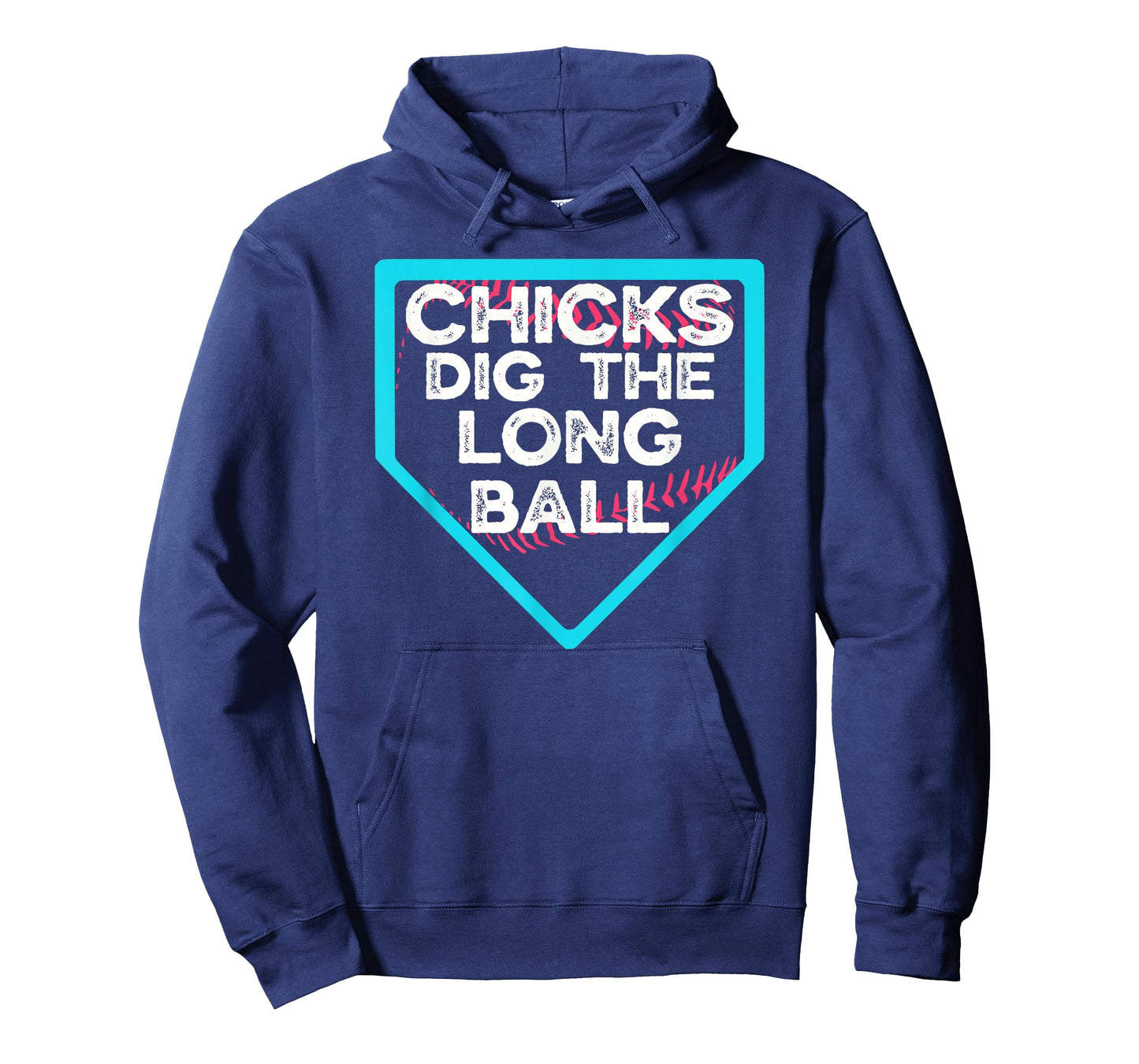Funny Baseball Chicks Dig The Long Ball Home Plate Drip T-Shirt