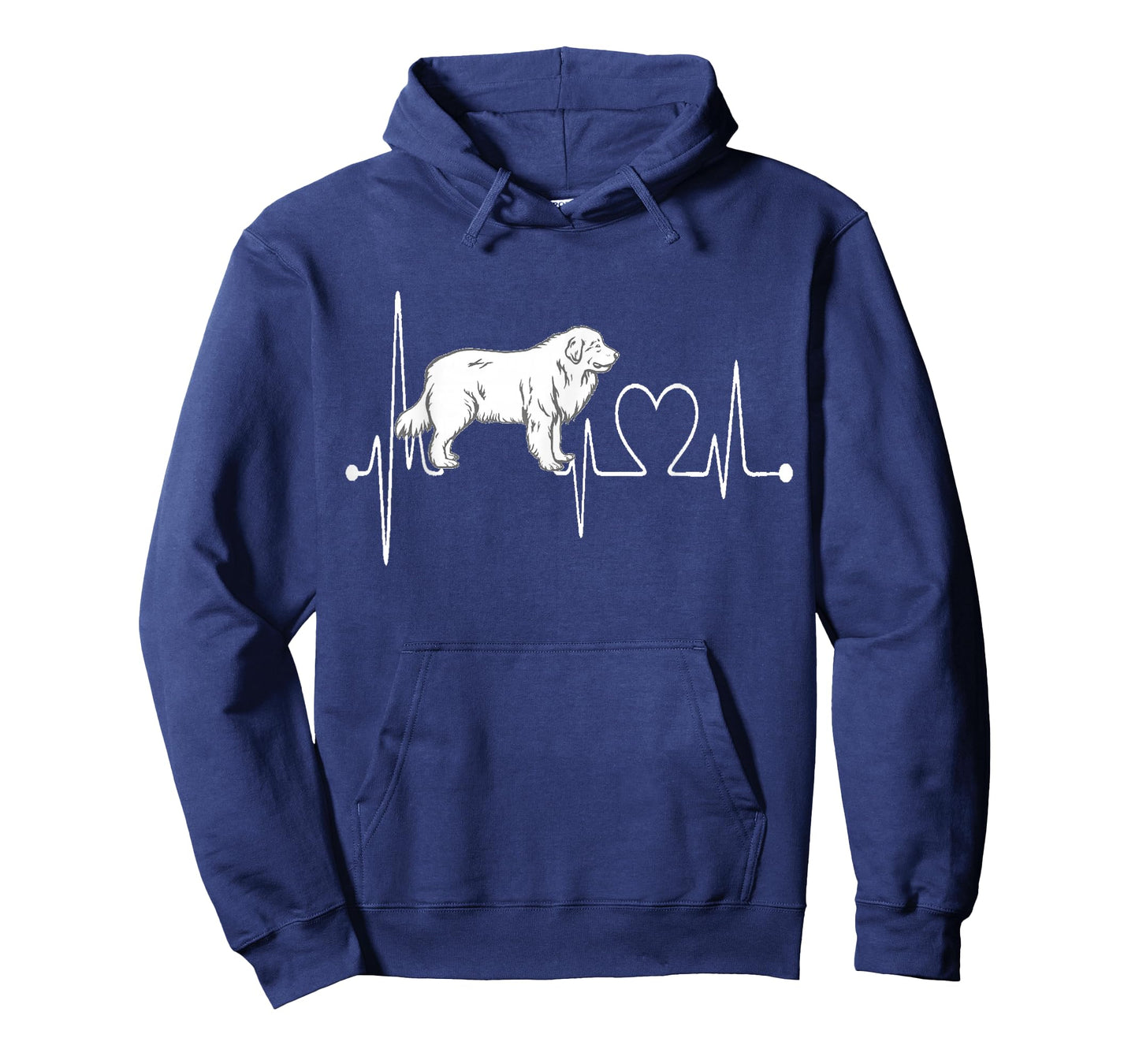 Great Pyrenees Dog Heartbeat EKG Funny My Dogs Are My Cardio T-Shirt