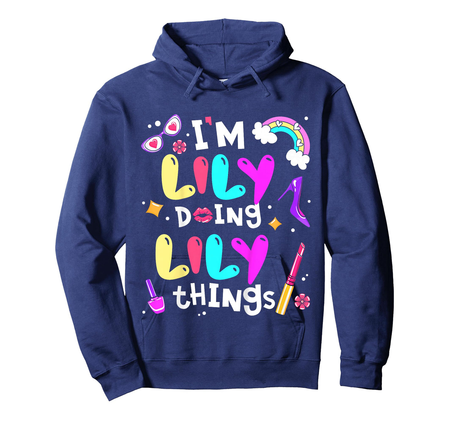 Kids I'm Lily Doing Lily Things Cute Girls Personalized Name T-Shirt