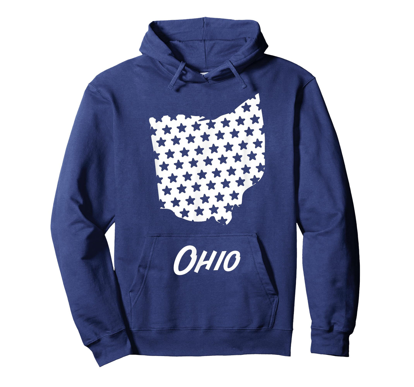 Ohio USA State Outline Stars Vintage Retro Design T-Shirt