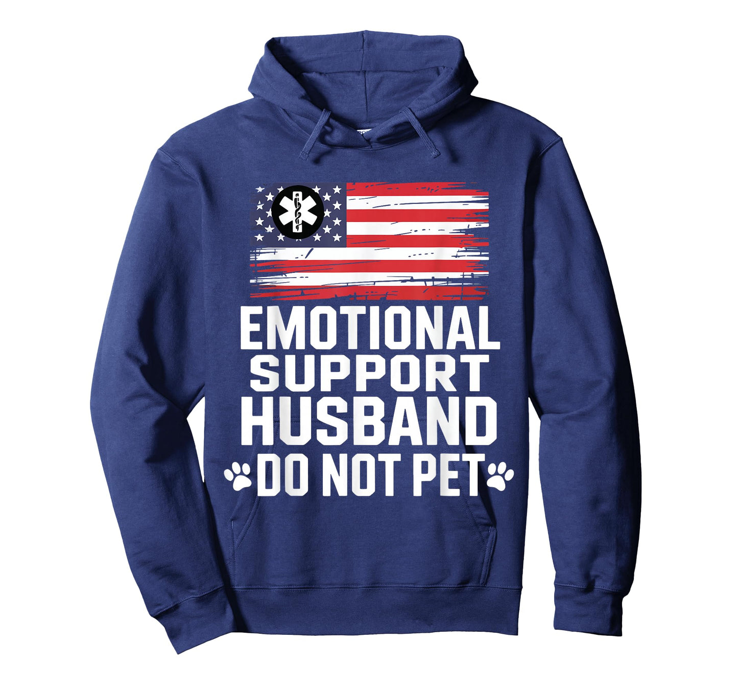 Emotional Support Husband Do Not Pet US Funny Saying T-Shirt