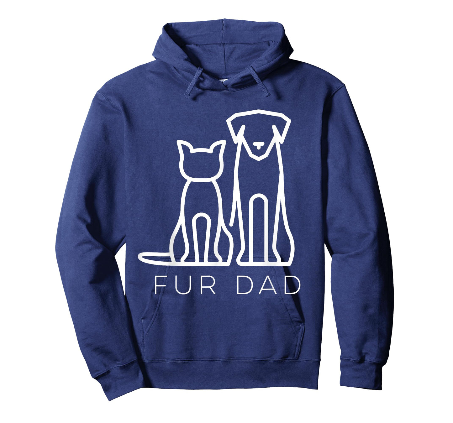 Fur Dad Pet Lover Cat Dog Dad Husband Funny Fathers Day Wife T-Shirt