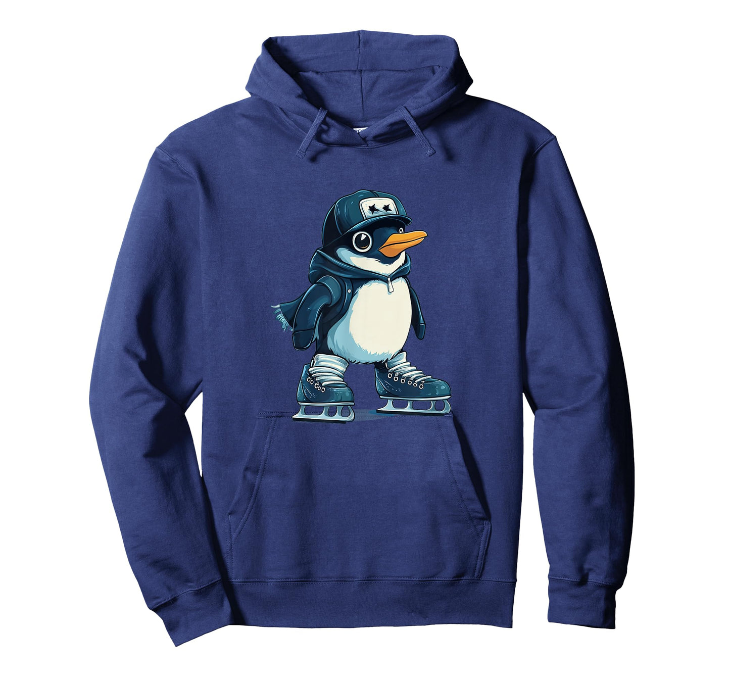 Funny Penguin with Hat in Shoes for Ice Skating Adventures T-Shirt