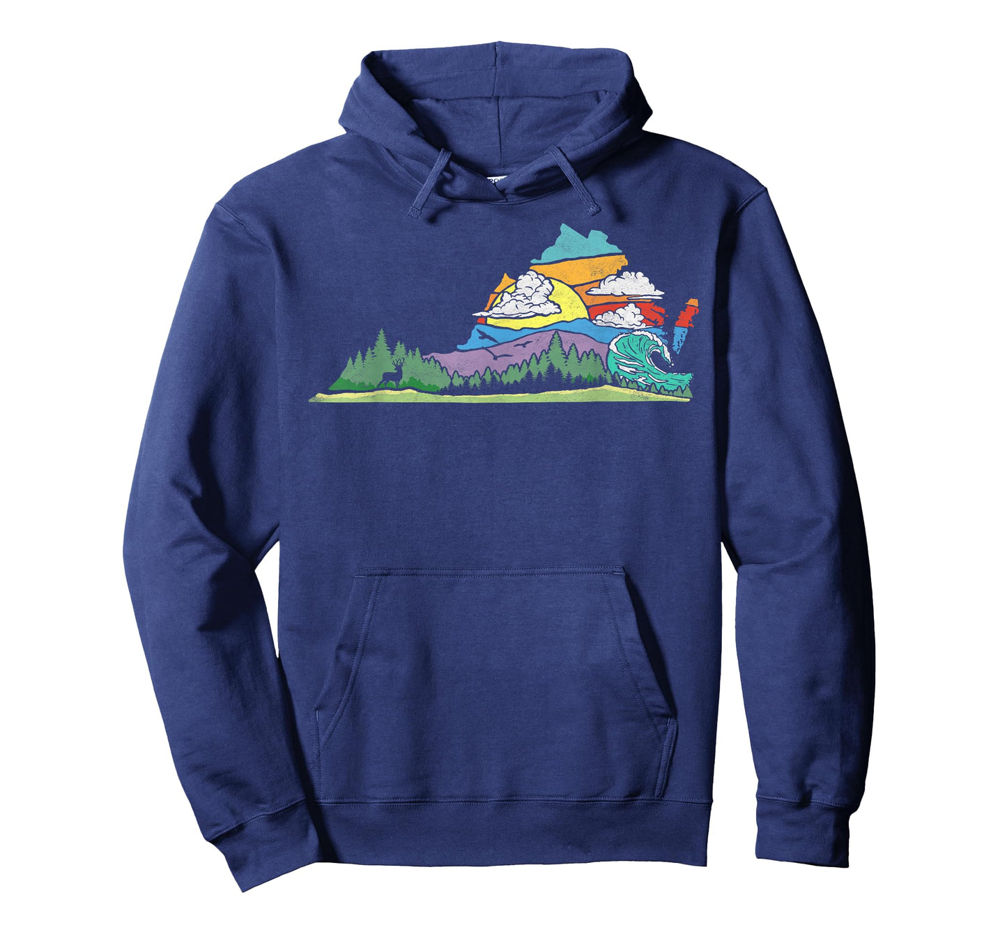 Vintage Virginia Outdoors & Nature Lover Retro 80s Graphic T-Shirt