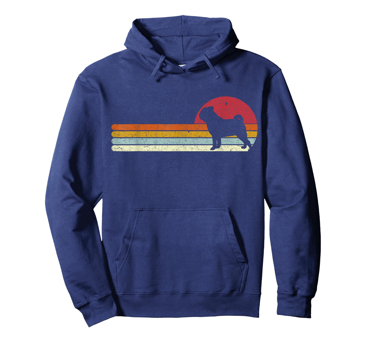 Sunset Pug Distressed Mops Carlino Carlino for Dog Owners T-Shirt