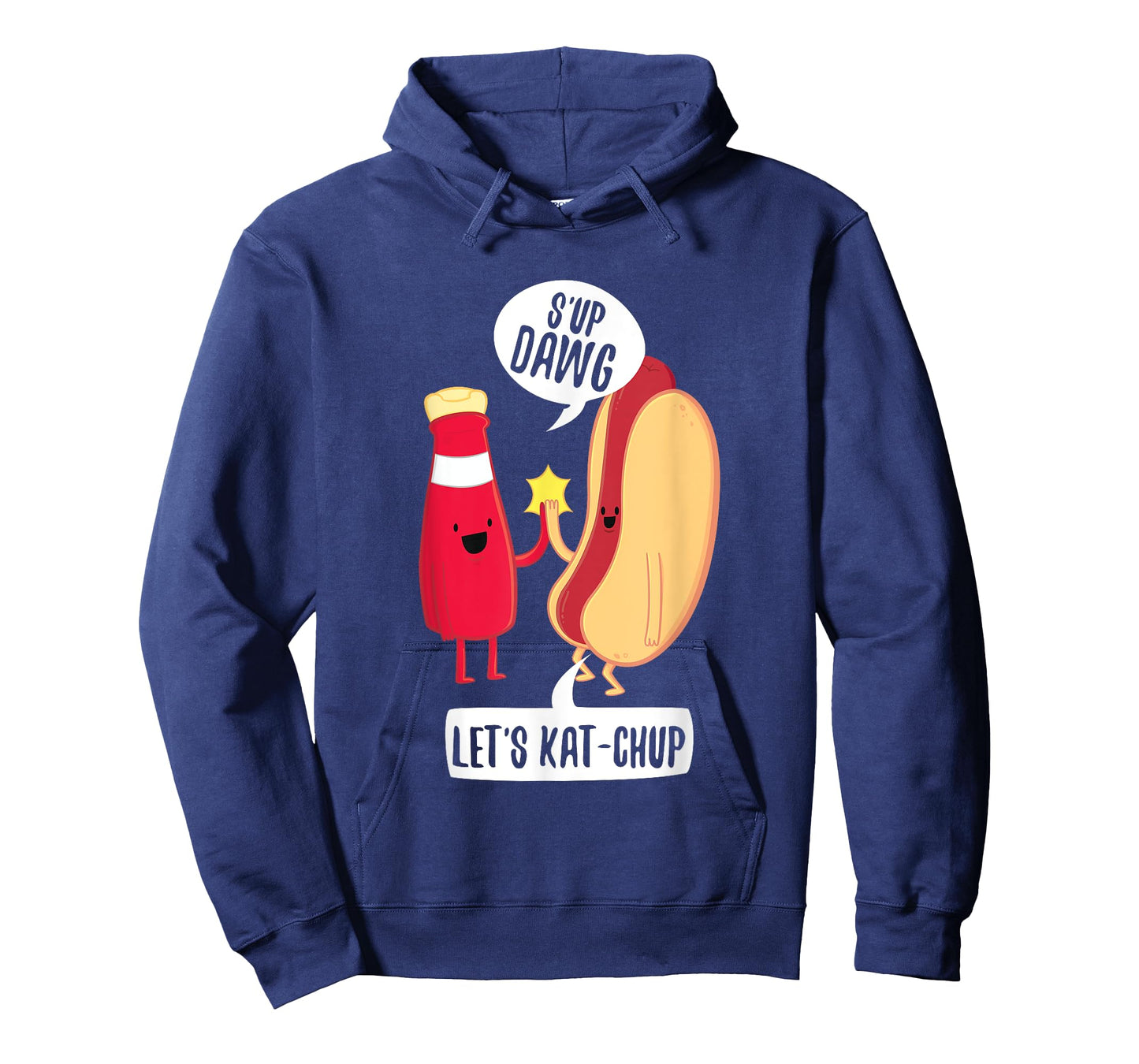 Funny What's Up Hot Dog Ketchup Hotdogolists Men Women Kids T-Shirt