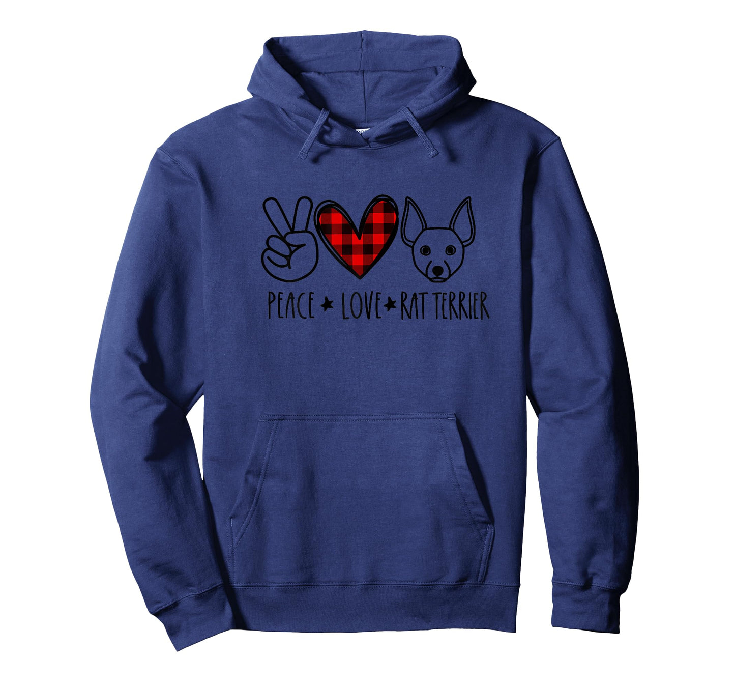 Peace Love Rat Terrier Dog Mom T-Shirt