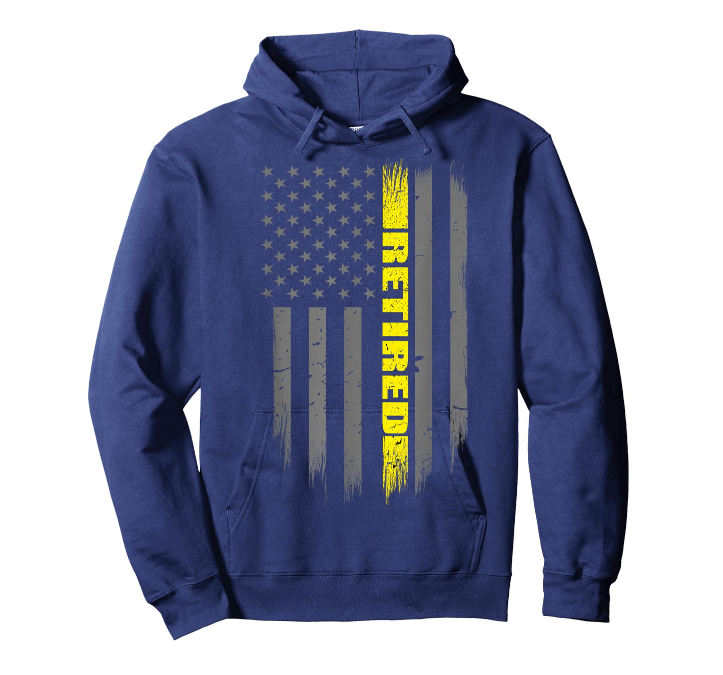 Retired 911 Dispatcher Gift - Thin Gold Line Flag T-Shirt