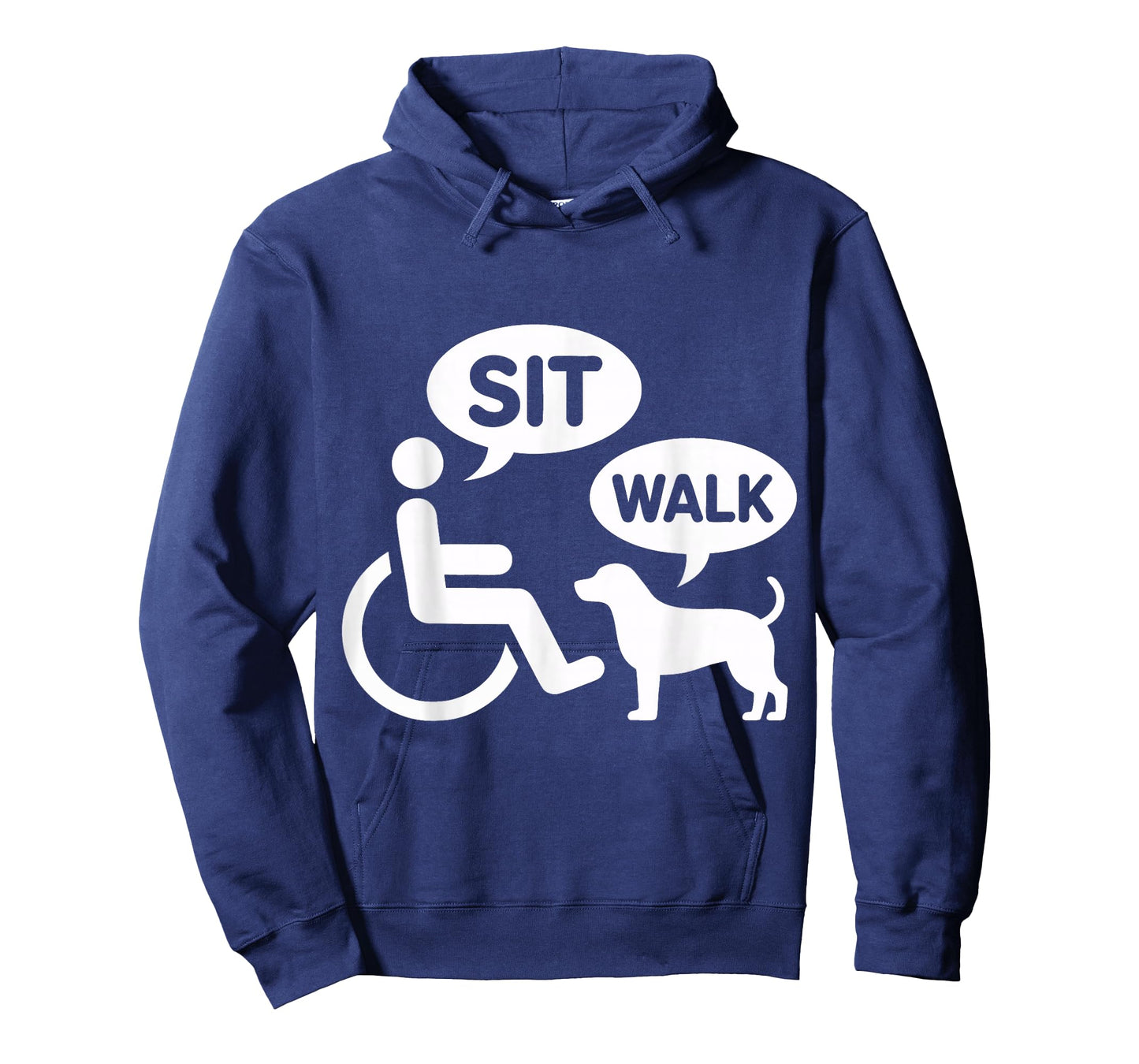Wheelchair Dog Funny Humor Sit Walk Joke Disability T-Shirt