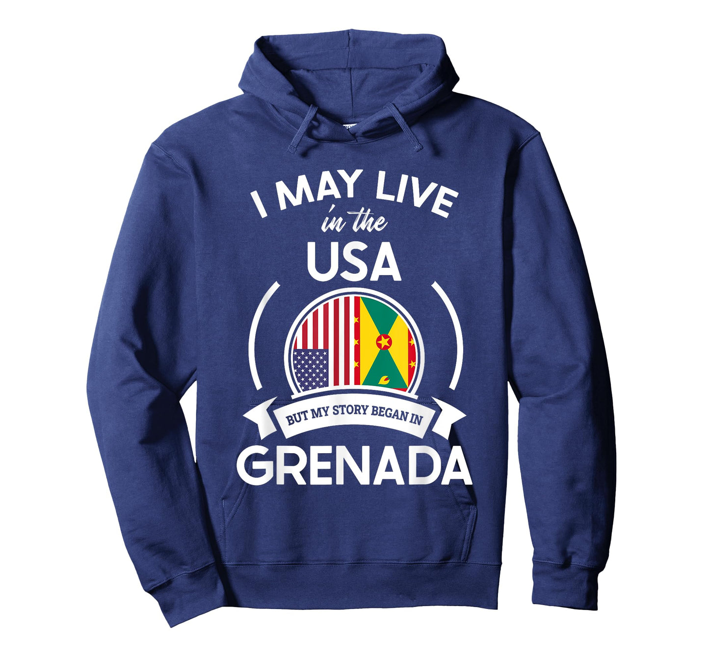 May Live In The USA But My Story Began In Grenada Flag Gift T-Shirt