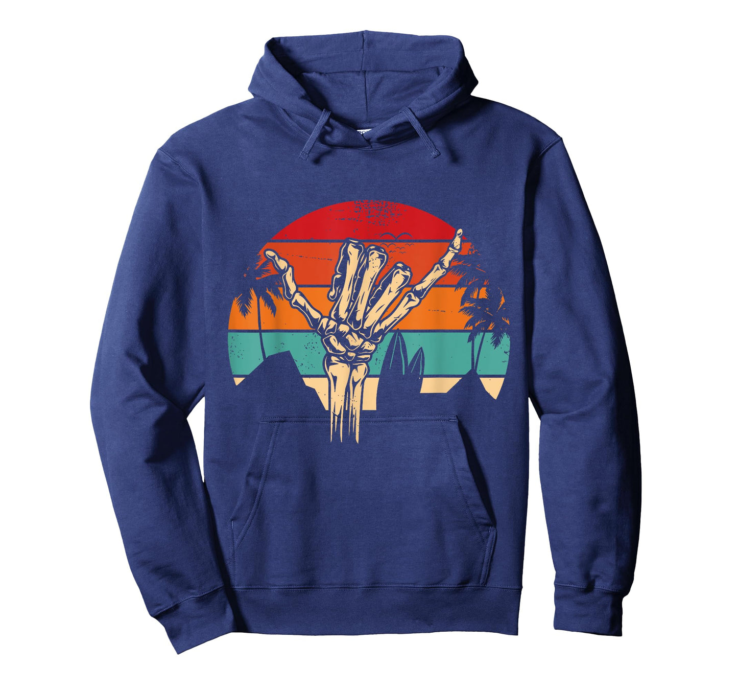 Shaka Sign Vintage Skeleton Hand - Surfing & Surf T-Shirt