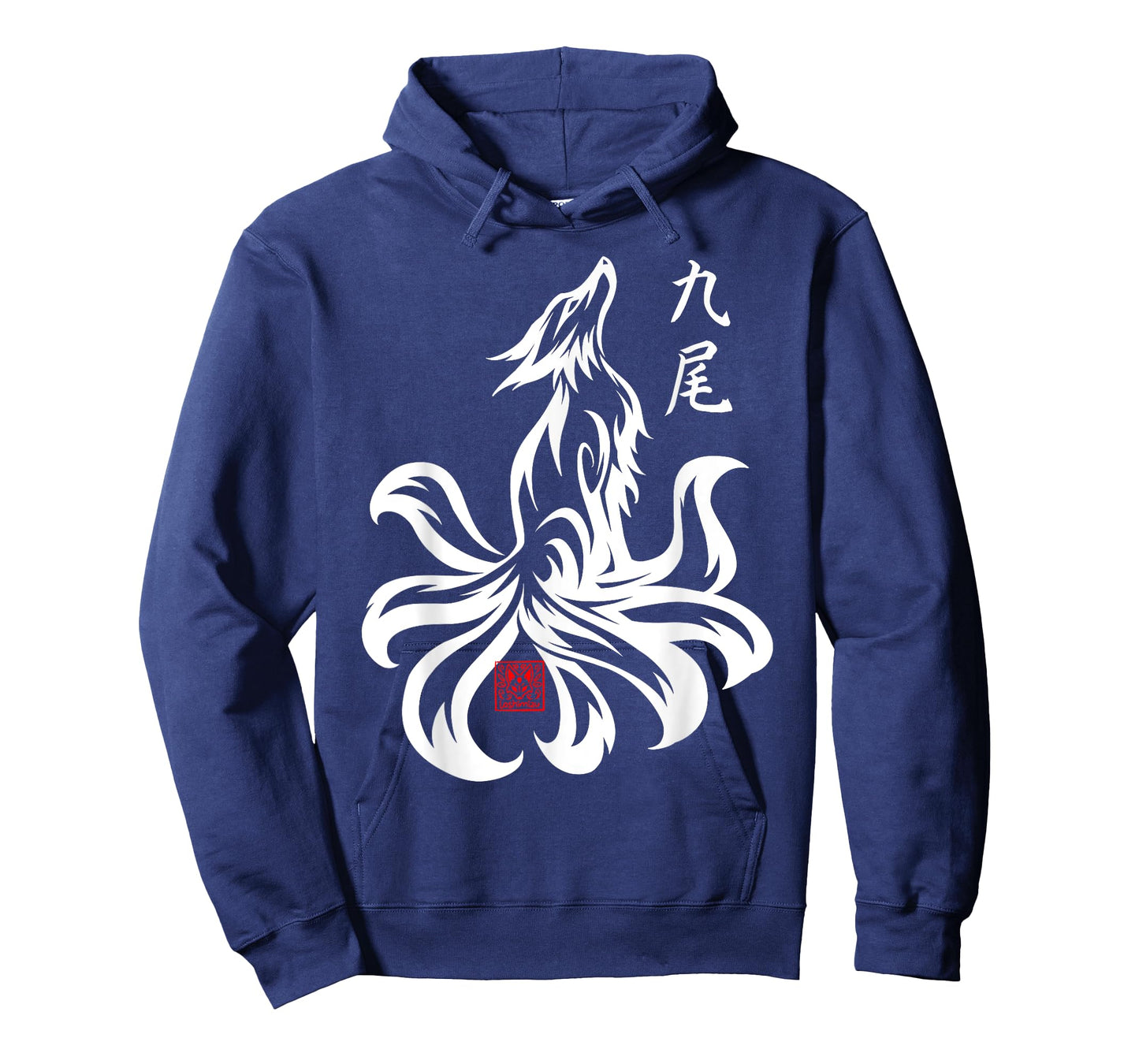Japanese Nine Tailed Fox Kyubi Kitsune Spirit Tribal animal T-Shirt