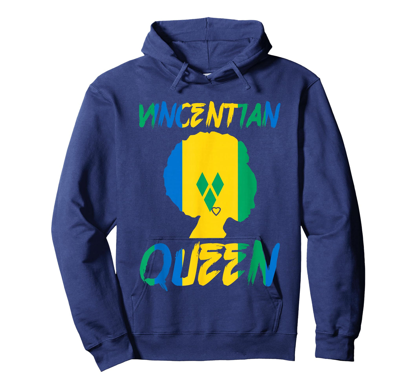 Vincentian Queen St Vincent Grenadines Flag Afro Pride Home T-Shirt