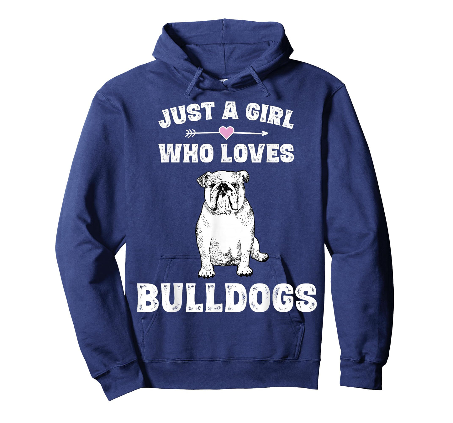 Just A Girl Who Loves Bulldogs Shirt English Bulldog Dog Tee T-Shirt