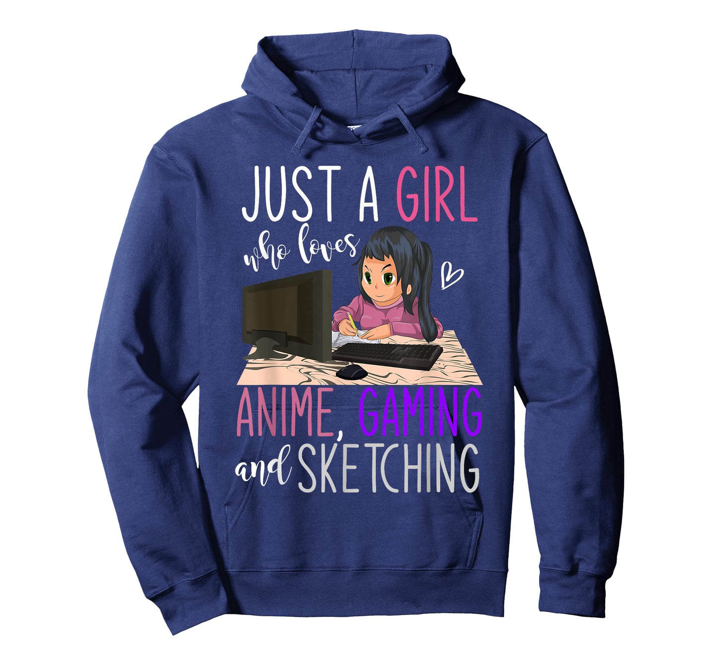Artist Gamer Girls Gift Sketching Video Games Gaming Anime T-Shirt