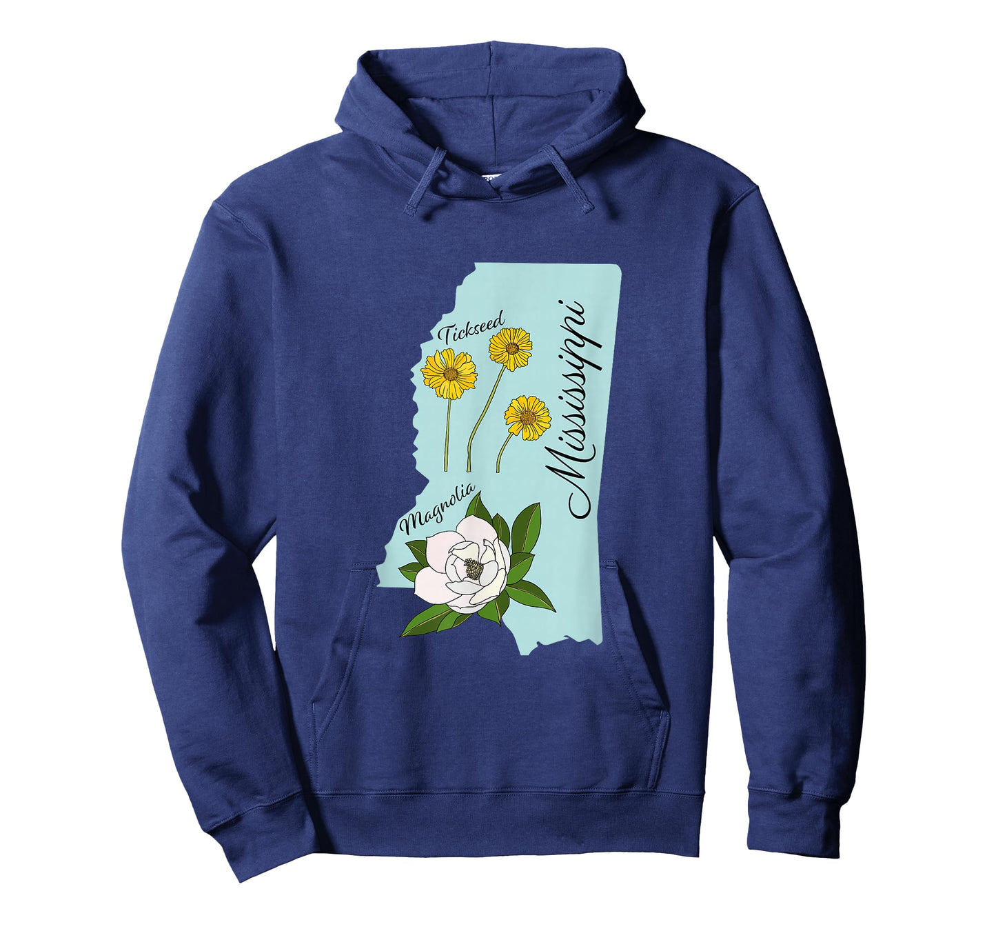State of Mississippi Flower Magnolia & Wildflower Tickseed T-Shirt