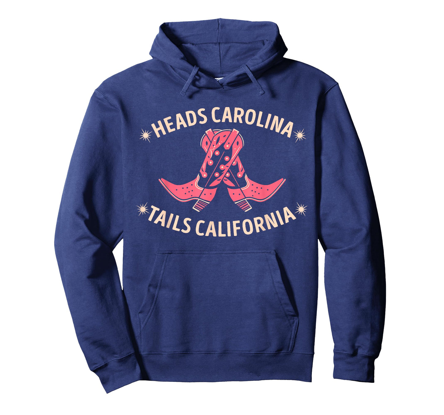 Heads Carolina Tail California Retro Vintage T-Shirt