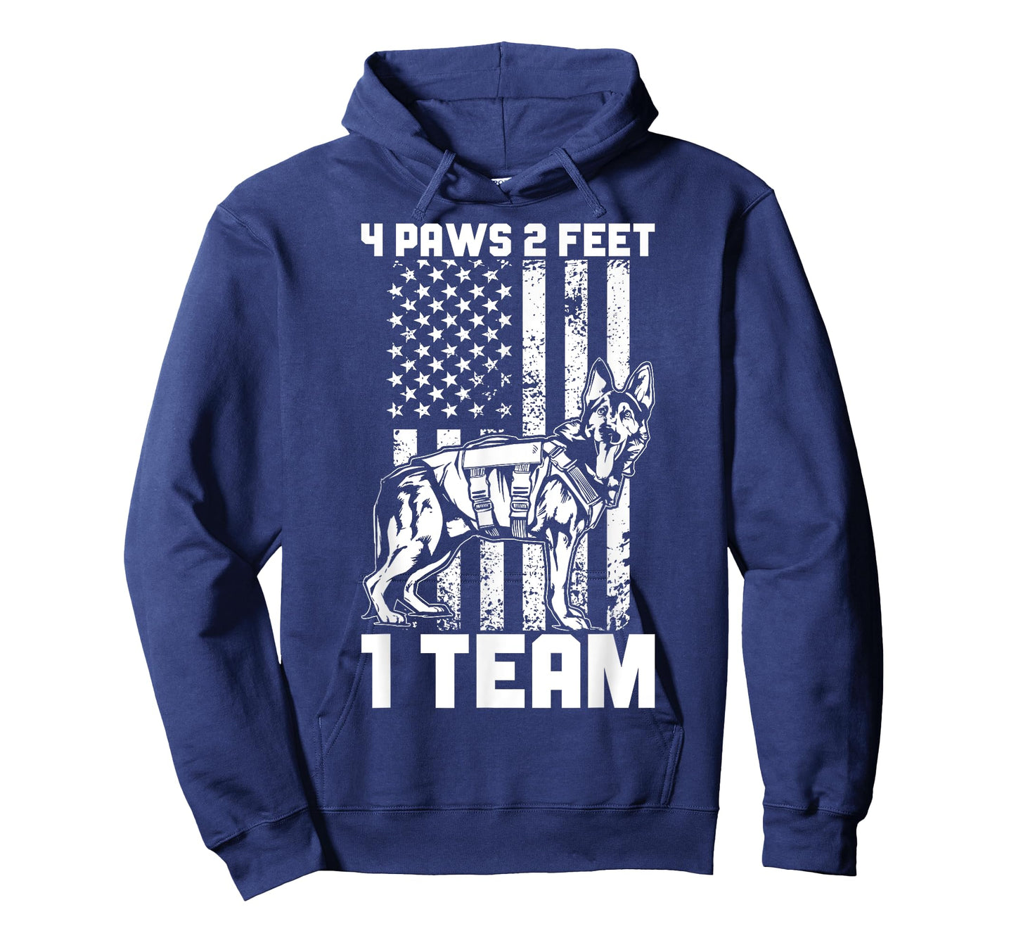 Funny K9 Police Officer 4 Paws 2 Feet 1 Team K9 Police Dog T-Shirt for Men Women