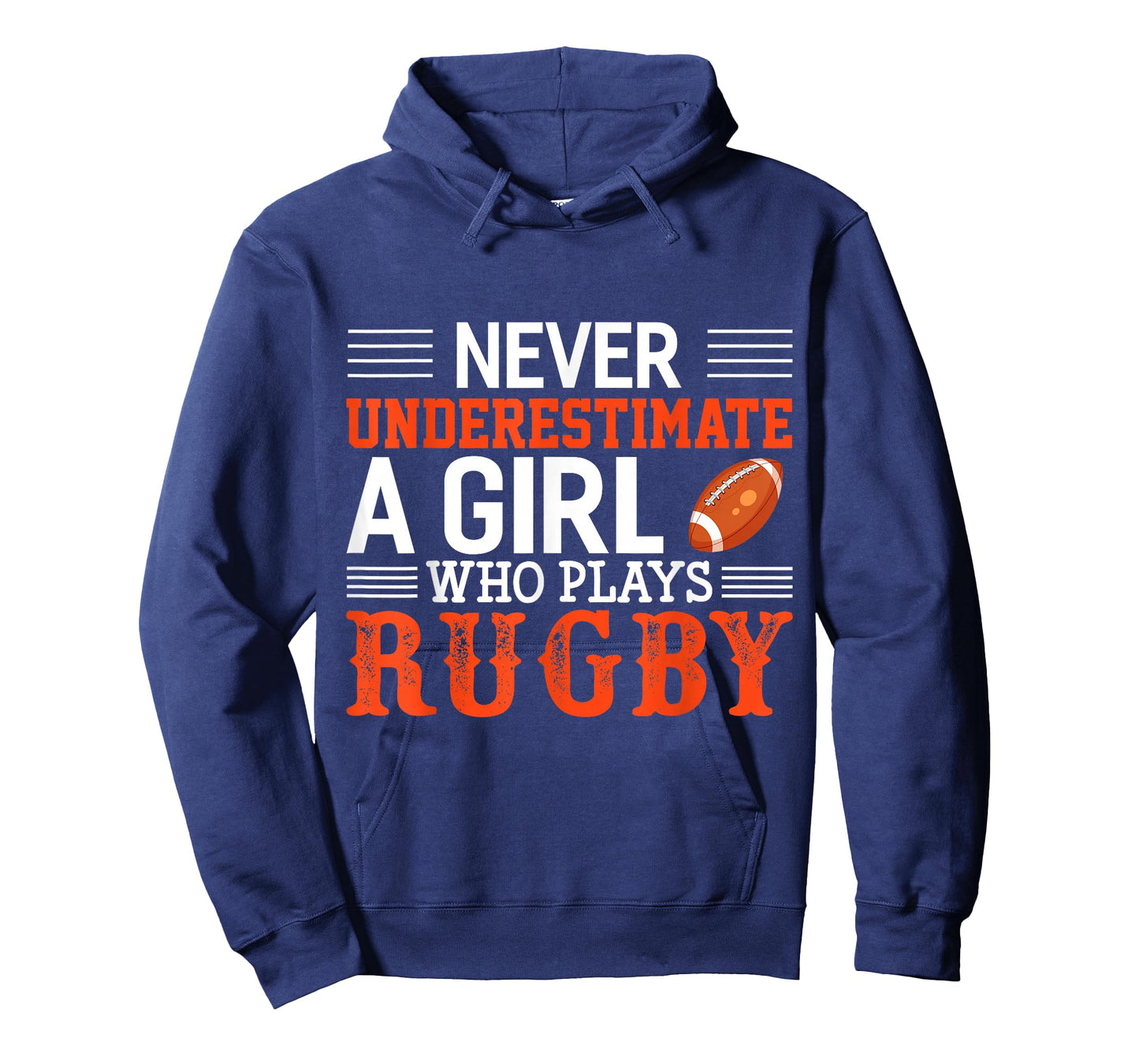 Funny Rugby Never Underestimate A Girl Who Plays Rugby T-Shirt