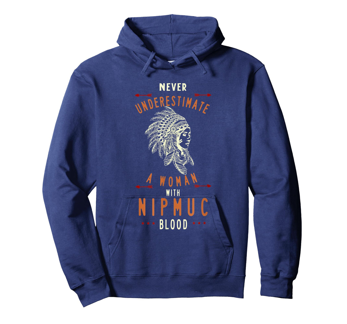 Nipmuc Native American Indian Woman Never Underestimate T-Shirt
