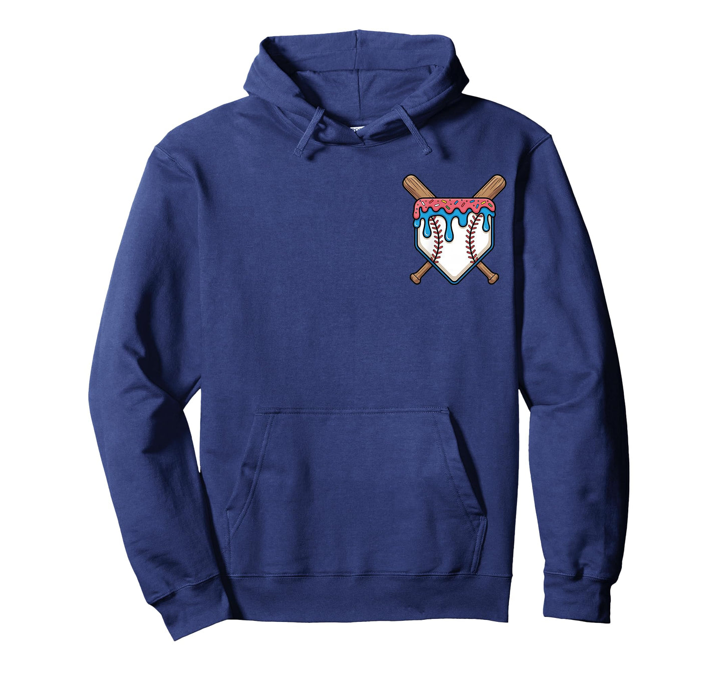 Baseball Drip For Boys Home Plate Ice Cream Drip Youth T-Shirt