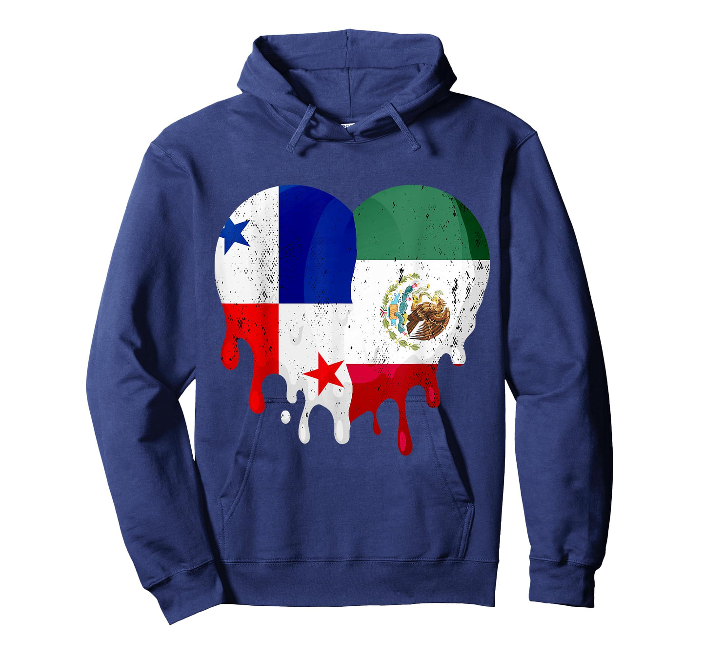 Panama Mexico Flag Heart Citizen Grown Patriot Country T-Shirt