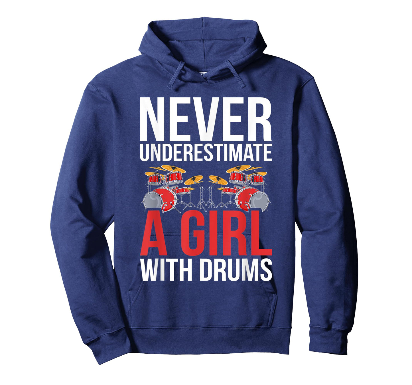 Drummer Women Gift Never Underestimate A Girl With Drums T-Shirt