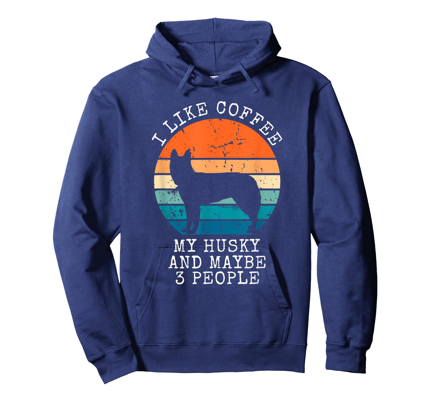 I Like Coffee My Husky And Maybe 3 People Siberian Husky T-Shirt
