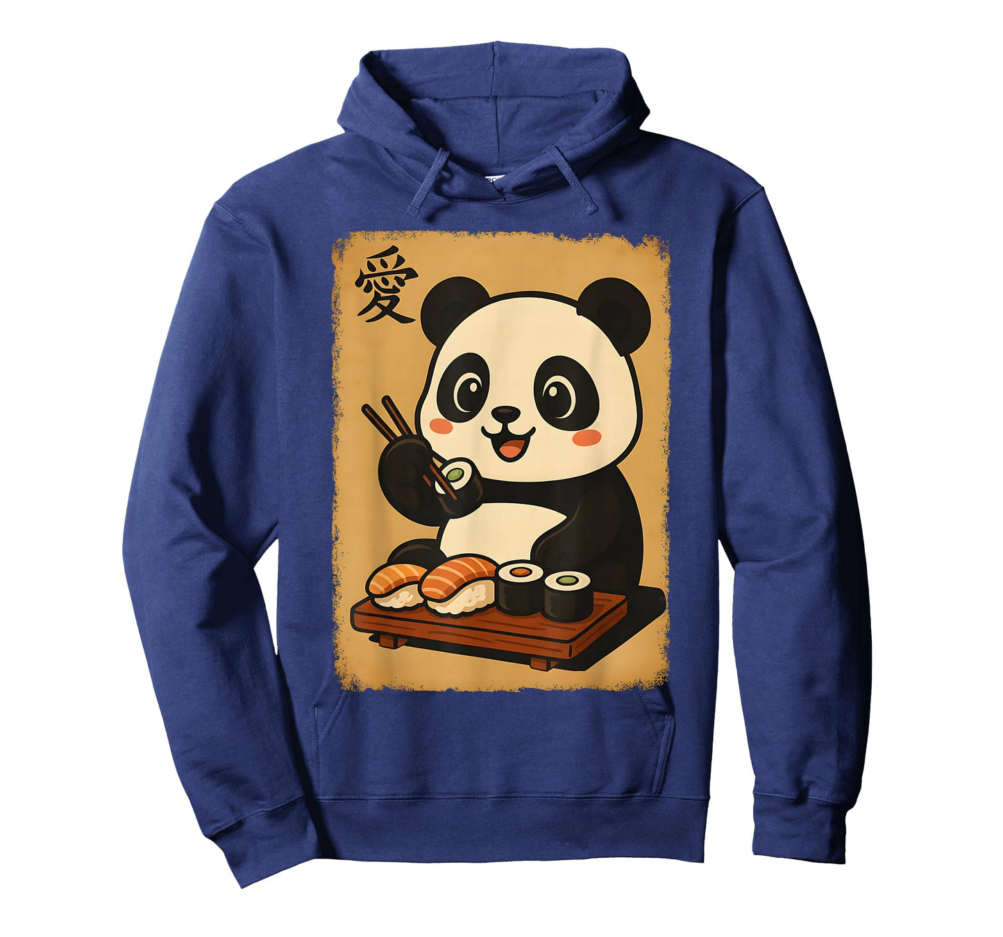 Cute Kawaii Panda Eating Sushi Funny Japanese Panda Graphic T-Shirt