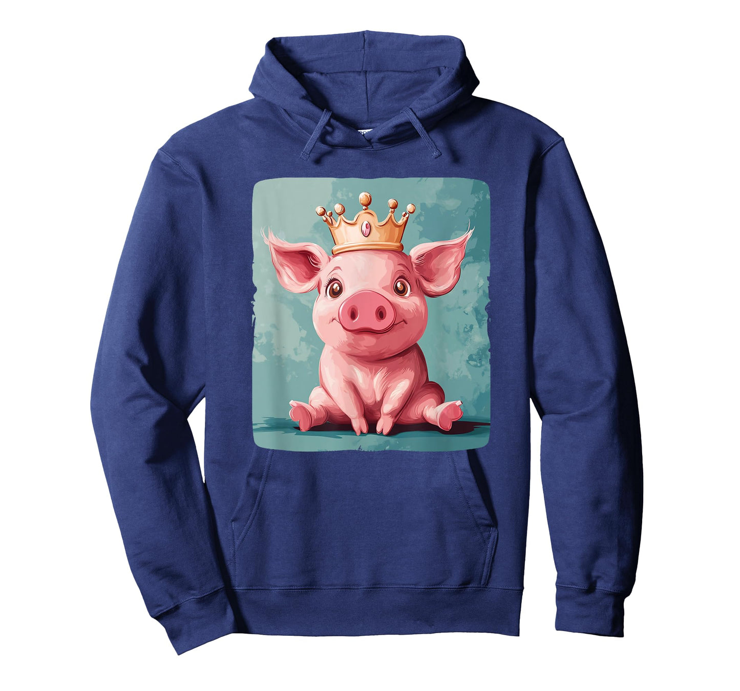 Funny Pig in Royal Crown for a Quirky Vibe T-Shirt
